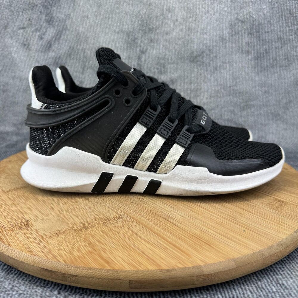 Adidas EQT Support ADV Shoes Womens Size 6.5 Black White Running Sneakers Casual